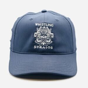 Whistling Straits Golf Hat Black Ahead Adjustable Classic Cut Cap PGA